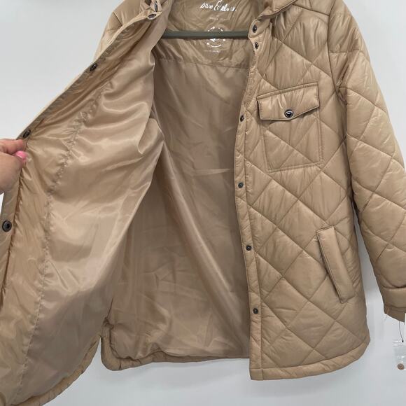 Sam Edelman Womens Diamond Quilted Hooded Jacket - Picture 7 of 12